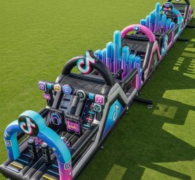 T7-4027 TikTok Theme Inflatable Obstacle Course