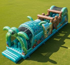T7-4043 Turtle Theme Inflatable Obstacle Course