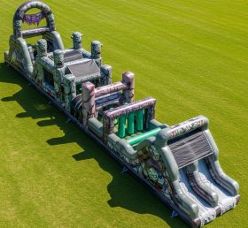 T7-4086 Zombie Theme Inflatable Obstacle Course