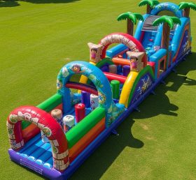 T7-4160 Dora Theme Inflatable Obstacle Course
