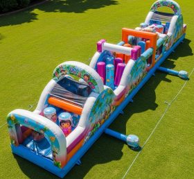 T7-4163 Dora Theme Inflatable Obstacle Course