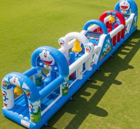 T7-4167 Doraemon Theme Inflatable Obstacle Course