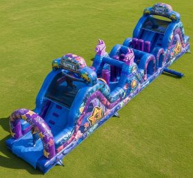 T7-4172 Fortnite Theme Inflatable Obstacle Course