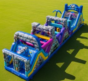 T7-4174 Fortnite Theme Inflatable Obstacle Course