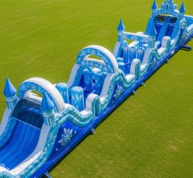 T7-4179 Frozen Theme Inflatable Obstacle Course