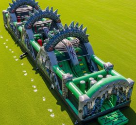 T7-4188 Godzilla Theme Inflatable Obstacle Course