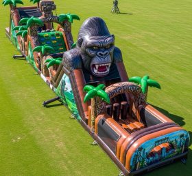T7-4209 King Kong Theme Inflatable Obstacle Course