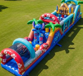 T7-4217 Lilo & Stitch Theme Inflatable Obstacle Course