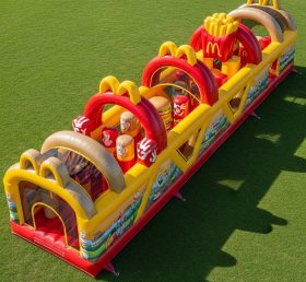 T7-4237 McDonald Theme Inflatable Obstacle Course