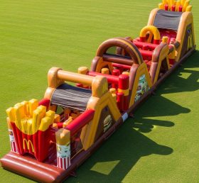 T7-4240 McDonald Theme Inflatable Obstacle Course