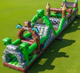 T7-4249 Minecraft Theme Inflatable Obstacle Course