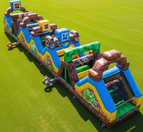 T7-4250 Minecraft Theme Inflatable Obstacle Course