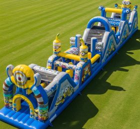 T7-4255 Minions Theme Inflatable Obstacle Course