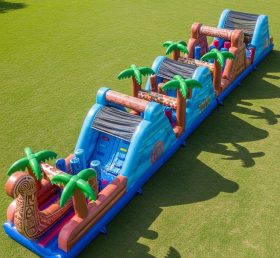T7-4263 Moana Theme Inflatable Obstacle Course