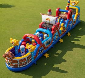 T7-4290 One Piece Theme Inflatable Obstacle Course