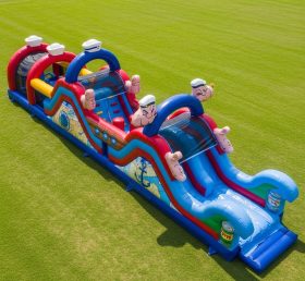 T7-4317 Popeye Theme Inflatable Obstacle Course
