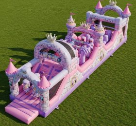 T7-4325 Princess Parties Theme Inflatable Obstacle Course
