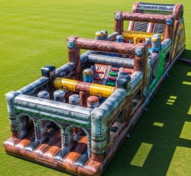 T7-4337 Rusty Rivets Theme Inflatable Obstacle Course