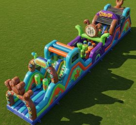 T7-4341 Scooby-Doo Theme Inflatable Obstacle Course