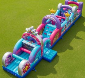 T7-4347 Shimmer & Shine Theme Inflatable Obstacle Course