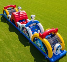 T7-4356 Snoopy Theme Inflatable Obstacle Course