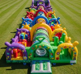 T7-4393 Teletubbies Theme Inflatable Obstacle Course