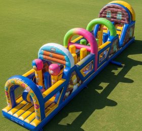T7-4415 The Simpsons Theme Inflatable Obstacle Course