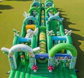 T7-4437 Tinker Bell Theme Inflatable Obstacle Course