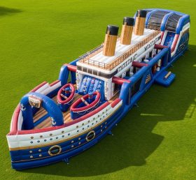 T7-4440 Titanic Theme Inflatable Obstacle Course
