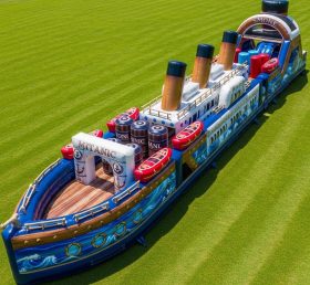 T7-4442 Titanic Theme Inflatable Obstacle Course