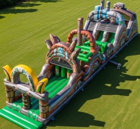 T7-4471 Zootopia Theme Inflatable Obstacle Course