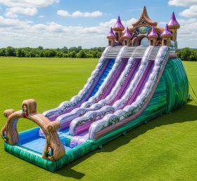 T8-5410 Fairy Tale Theme Inflatable Water Slide