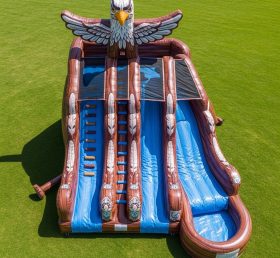 T8-5443 American Indian Theme Inflatable Water Slide