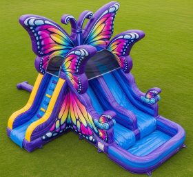 T8-5465 Butterfly Theme Inflatable Water Slide