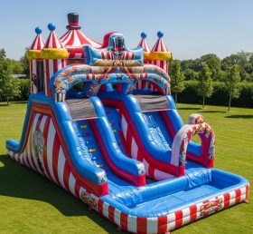 T8-5497 Circus Theme Inflatable Water Slide