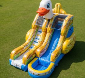T8-5554 Duck Theme Inflatable Water Slide