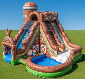 T8-5583 Farm Theme Inflatable Water Slide