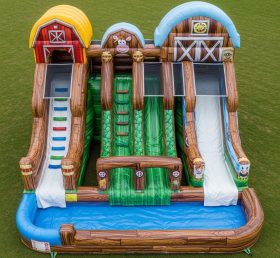 T8-5584 Farm Theme Inflatable Water Slide