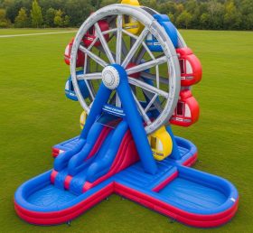 T8-5586 Ferris Wheel Theme Inflatable Water Slide