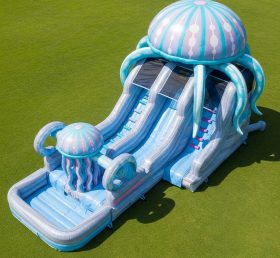 T8-5635 Jellyfish Theme Inflatable Water Slide