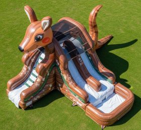 T8-5650 Kangaroo Theme Inflatable Water Slide