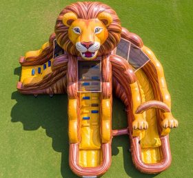 T8-5662 Lion Theme Inflatable Water Slide