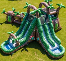 T8-5673 Magic Forest Theme Inflatable Water Slide