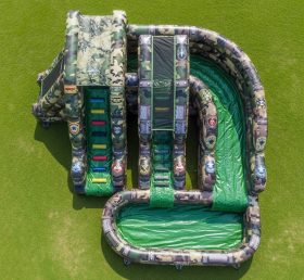 T8-5687 Military Style Theme Inflatable Water Slide