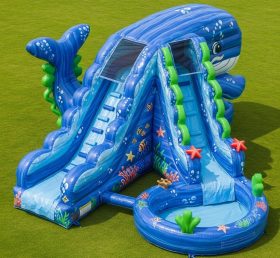 T8-5707 Ocean Theme Inflatable Water Slide