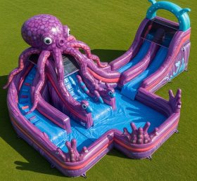 T8-5712 Octopus Theme Inflatable Water Slide