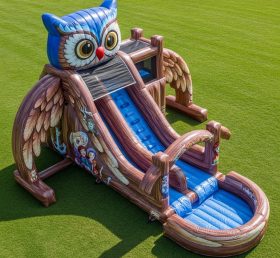 T8-5722 Owl Theme Inflatable Water Slide