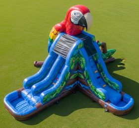 T8-5731 Parrot Theme Inflatable Water Slide