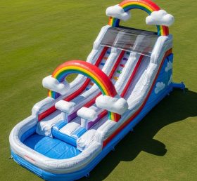 T8-5780 Rainbow Theme Inflatable Water Slide