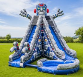 T8-5782 Robot Theme Inflatable Water Slide